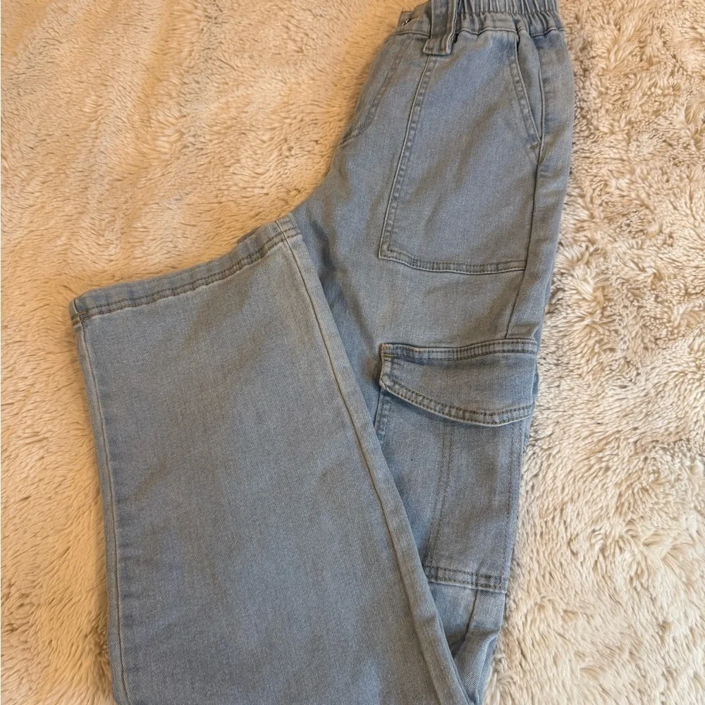 No Boundaries Light Blue Cargo Pants